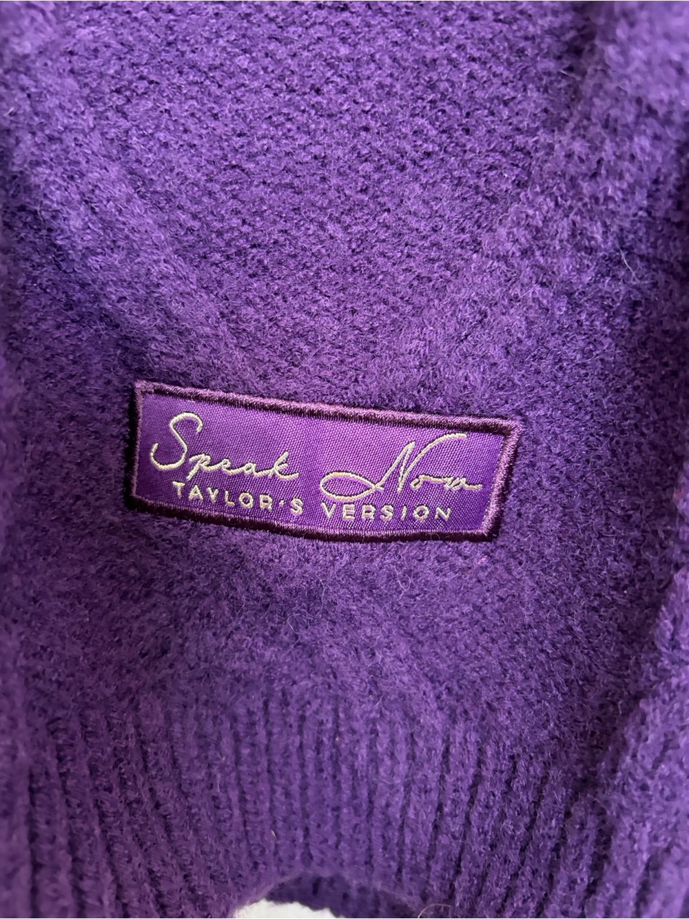 TAYLOR SWIFT SPEAK NOW TAYLOR’S VERSION CARDIGAN PURPLE WOMENS XL/2XL - Picture 4 of 5